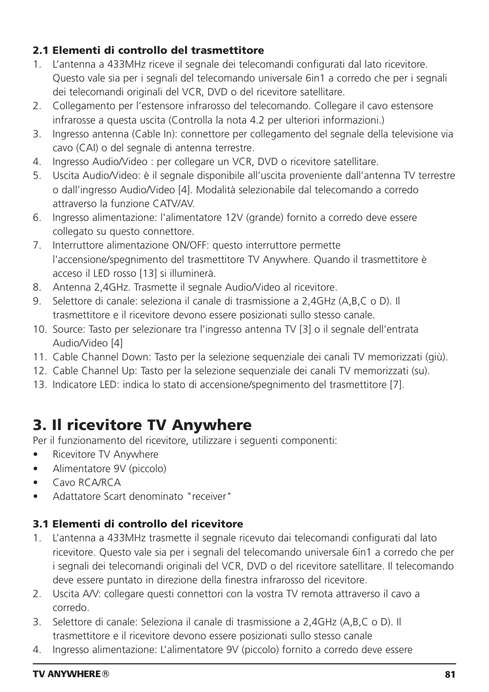 Il ricevitore tv anywhere | Marmitek 20095 User Manual | Page 81 / 120