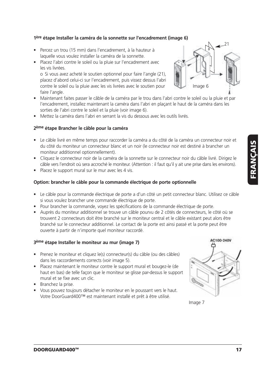 Français | Marmitek VIDEO DOORPHONE User Manual | Page 17 / 40