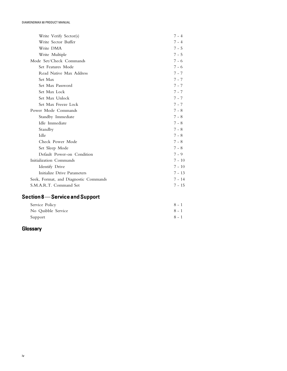 Maxtor DIAMONDMAX 91536H2 User Manual | Page 6 / 63