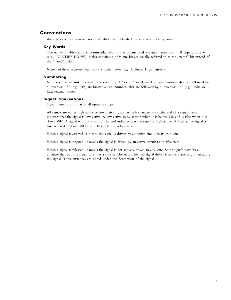 Conventions | Maxtor DIAMONDMAX 90576D4 User Manual | Page 5 / 28