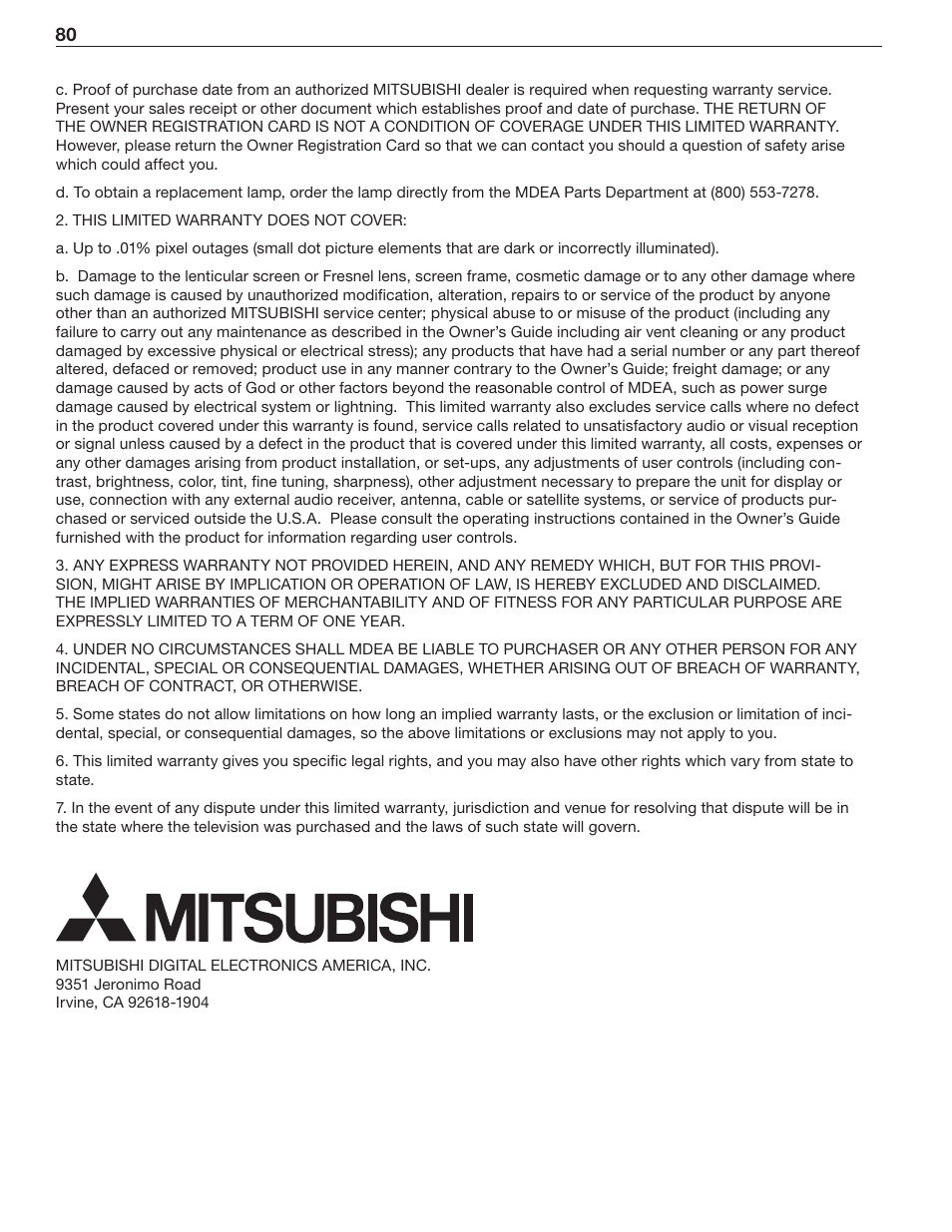 Mitsumi electronic WD-Y577 User Manual | Page 80 / 84