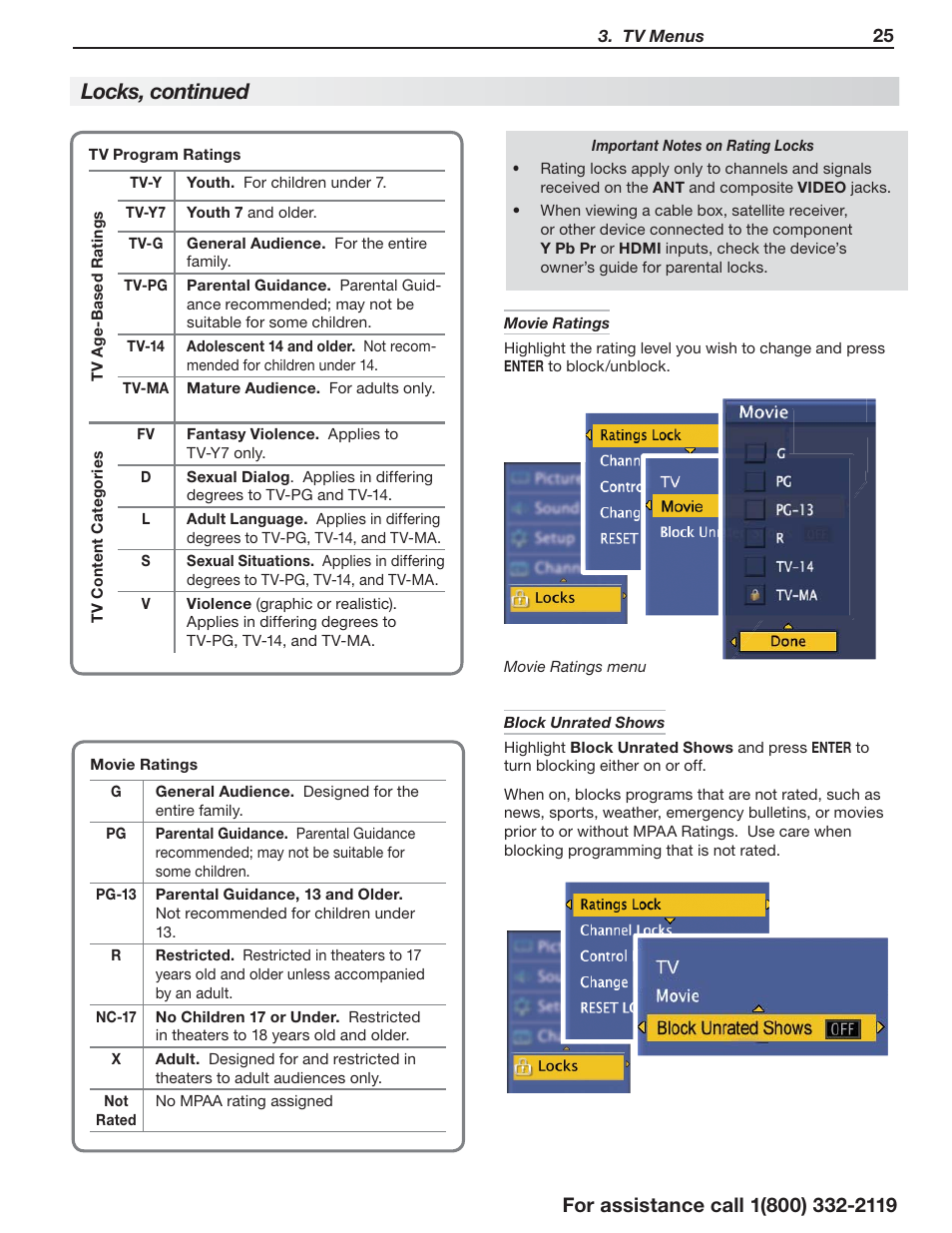 Locks, continued | Mitsumi electronic C10 SERIES User Manual | Page 25 / 40