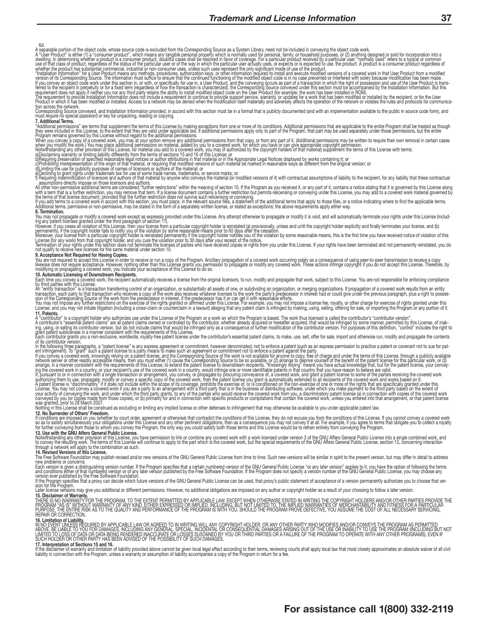 Trademark and license information | Mitsumi electronic C10 SERIES User Manual | Page 37 / 40
