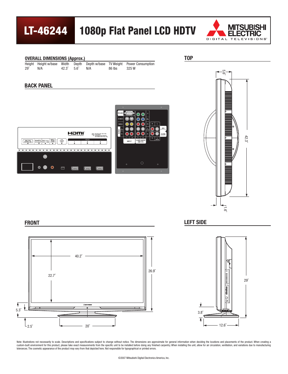 Mitsumi electronic LT-46244 User Manual | 2 pages