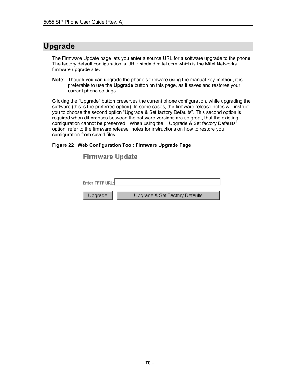 Upgrade | Mitel 5055 User Manual | Page 76 / 97