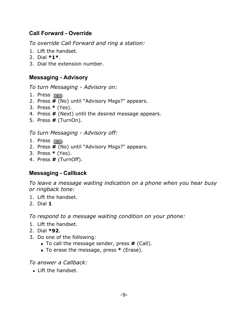 Mitel T7100 User Manual | Page 13 / 20