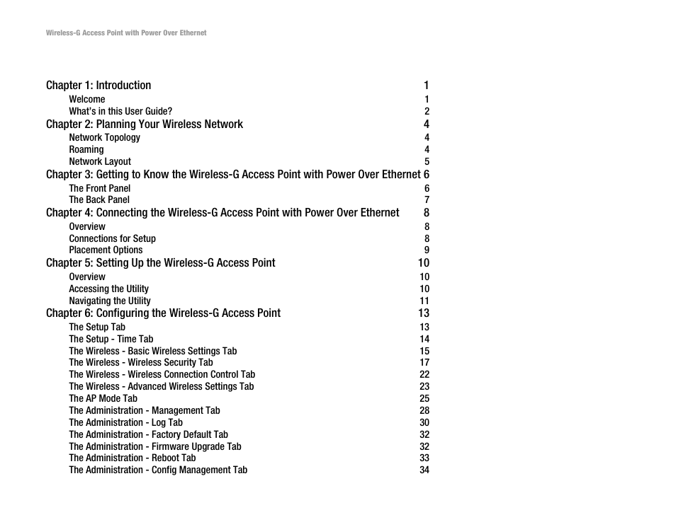 Mitel WAP54GP User Manual | Page 3 / 68