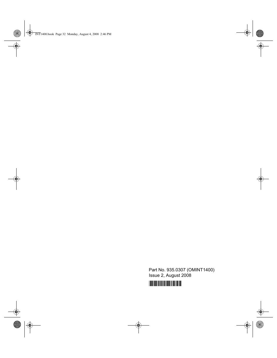 Back cover | Mitel INT1400 User Manual | Page 43 / 43