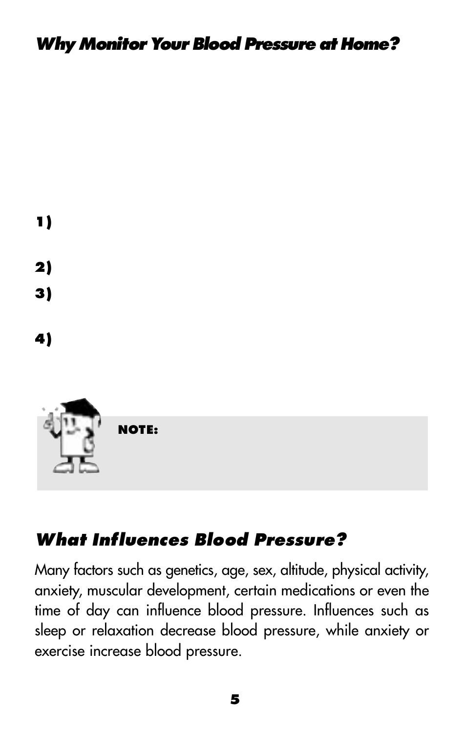 Why monitor your blood pressure at home, What influences blood pressure | MABIS/Duro-Med 04-255-001 User Manual | Page 7 / 28