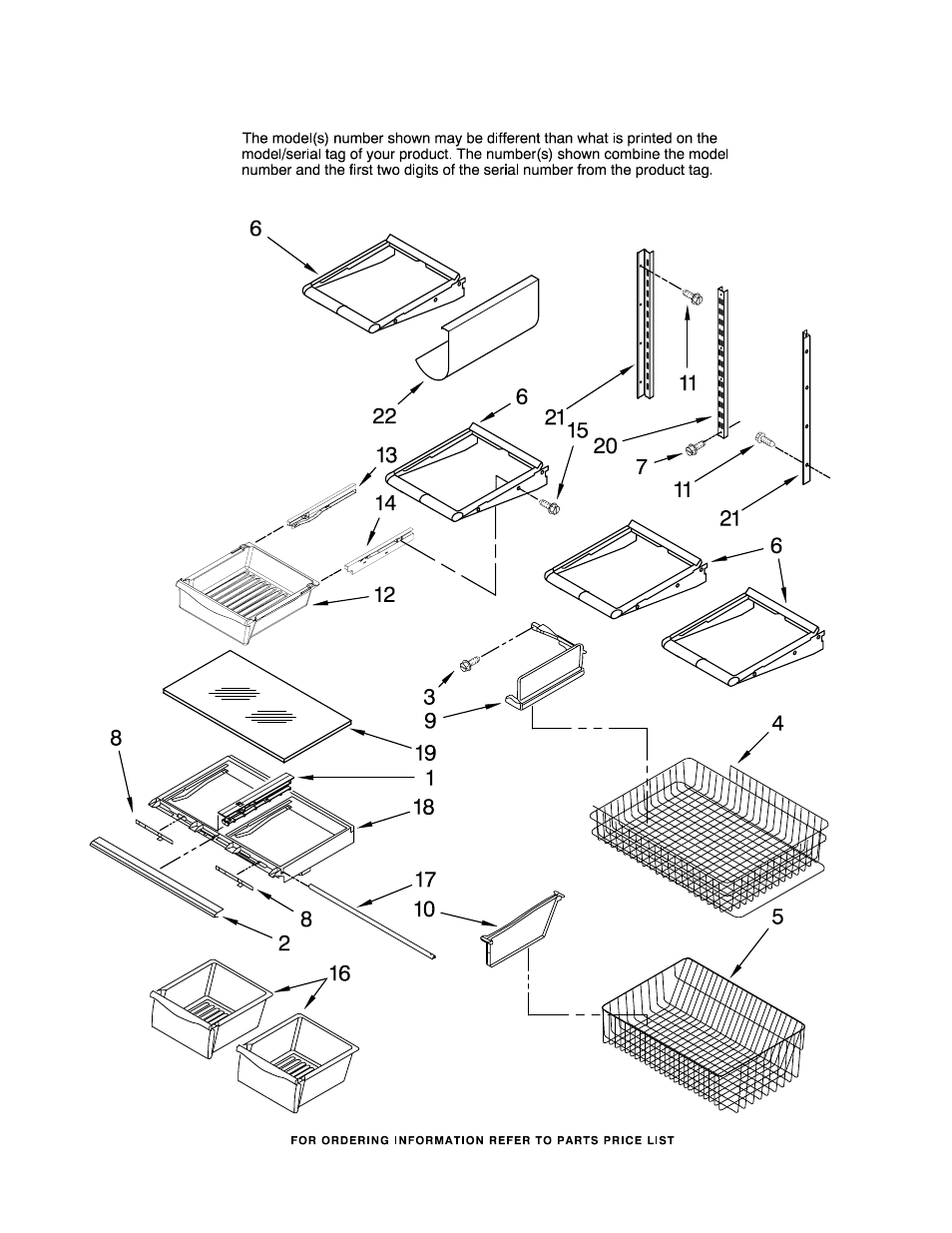 Shelf, Shelf parts | Maytag MBF2256KEQ11 User Manual | Page 11 / 15
