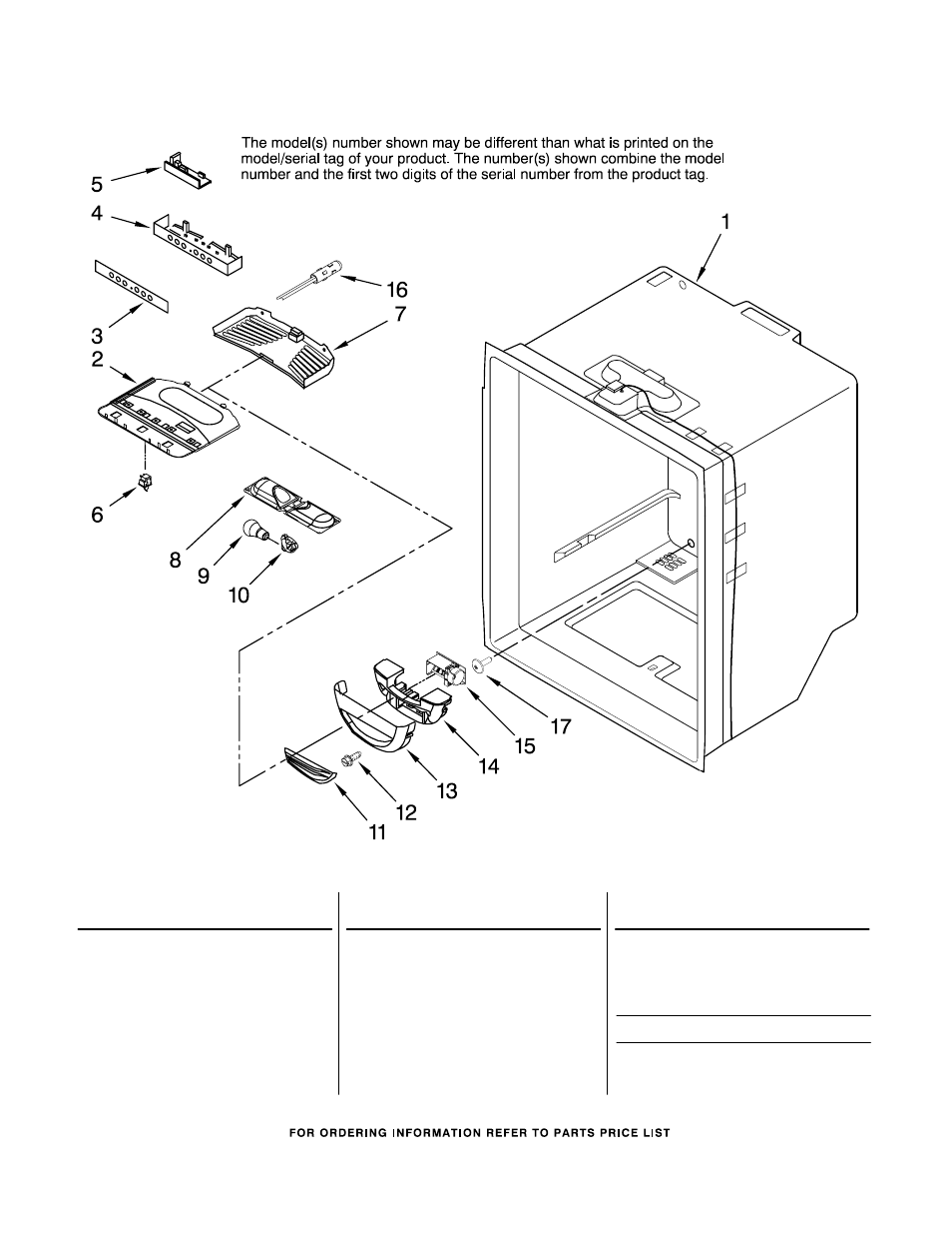 Refrigerator liner, Refrigerator liner parts | Maytag MBF2256KEQ11 User Manual | Page 6 / 15
