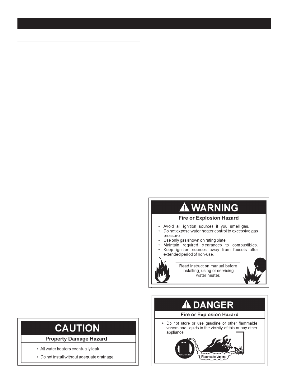 Locating the new water heater, Facts to consider about the location | Maytag HRN31250P User Manual | Page 10 / 48