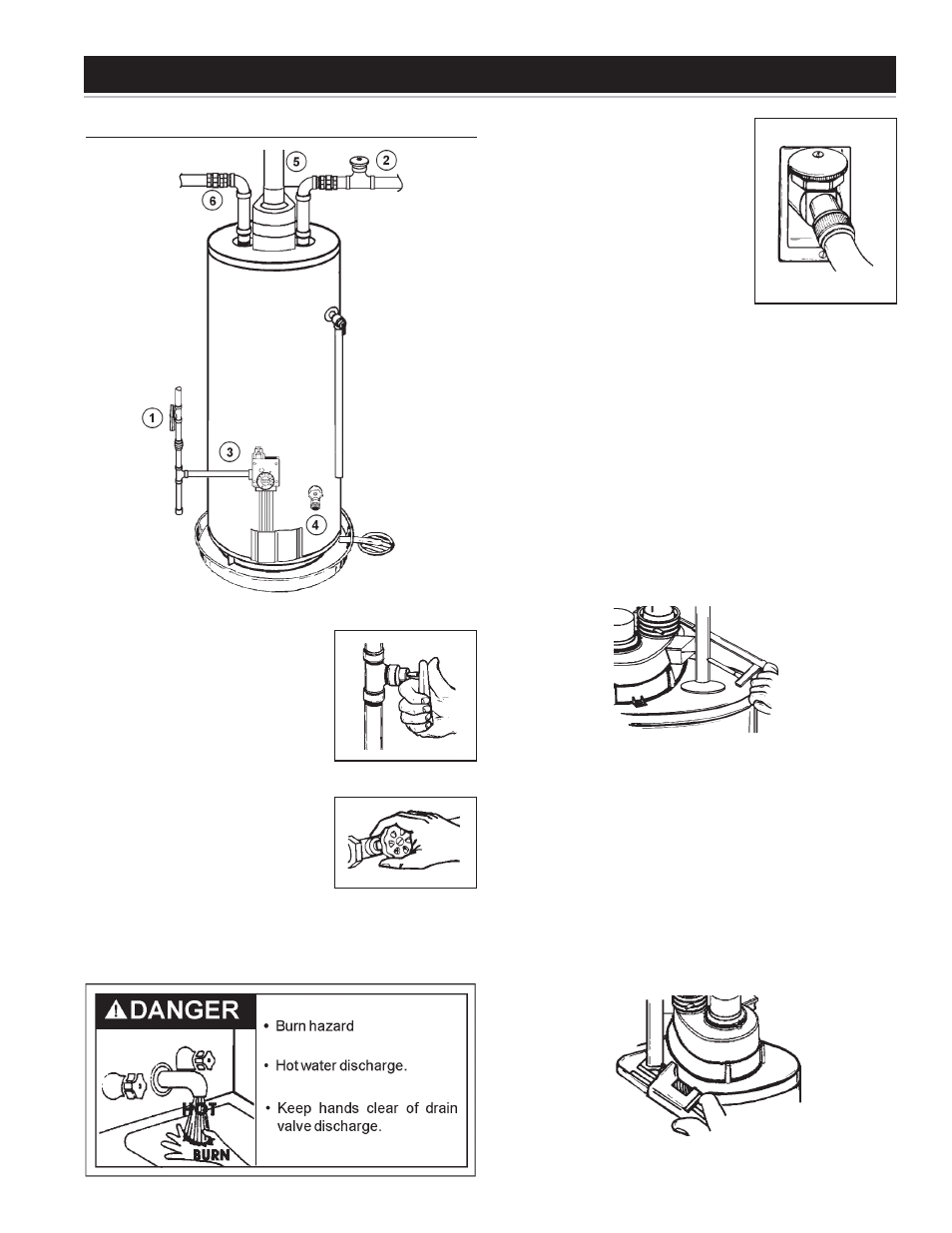 Installation instructions, Removing the old water heater | Maytag HV650HBVITCGA User Manual | Page 9 / 32