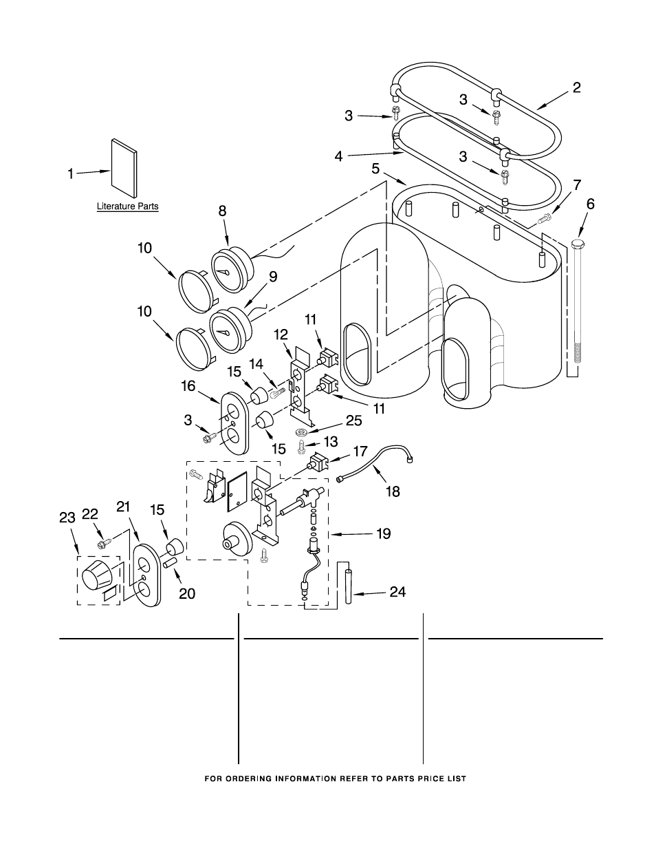 Upper housing and controls, Literature | Maytag KPES100NP1 User Manual | Page 2 / 6