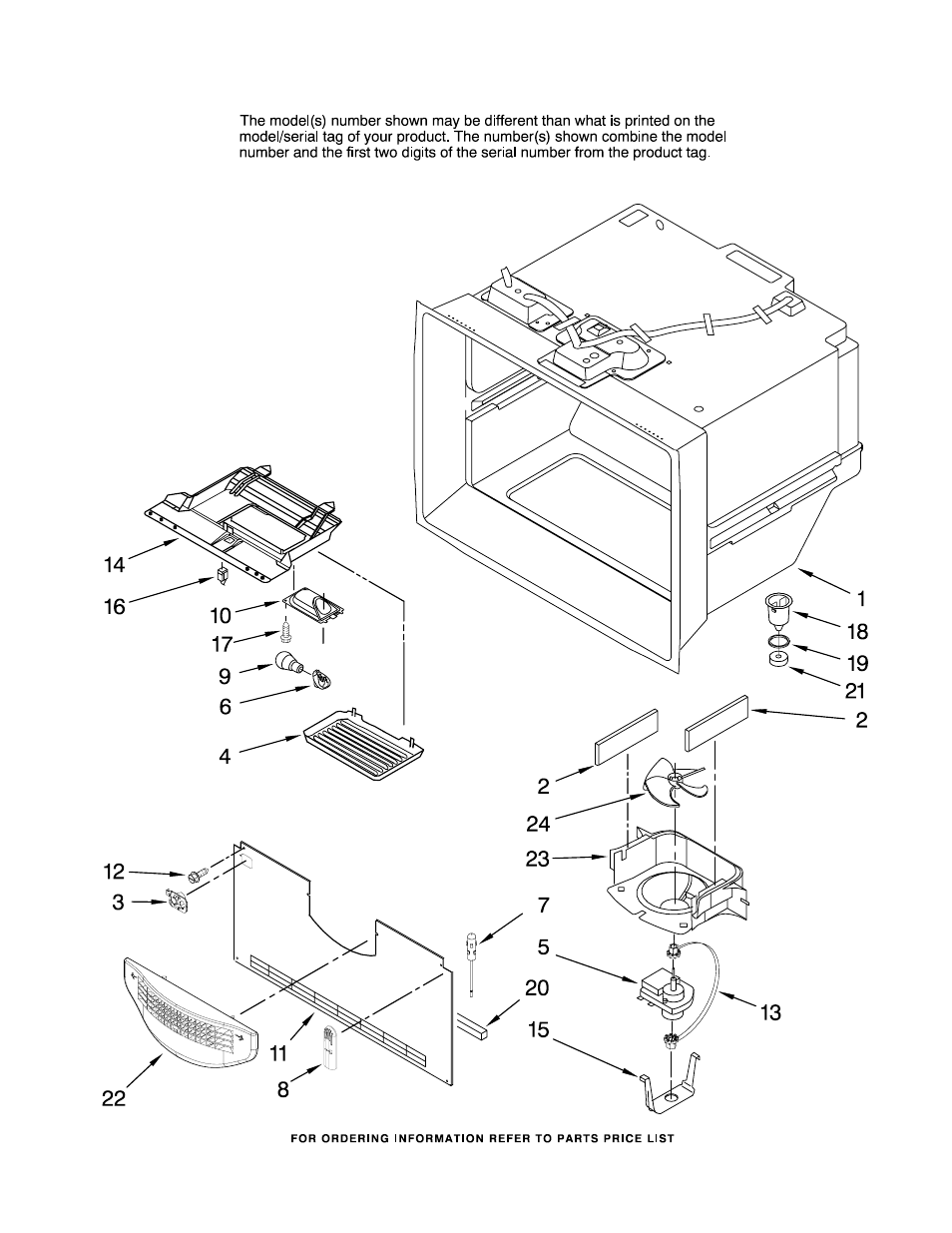 Freezer liner, Freezer liner parts | Maytag MBF2254HEQ14 User Manual | Page 3 / 15
