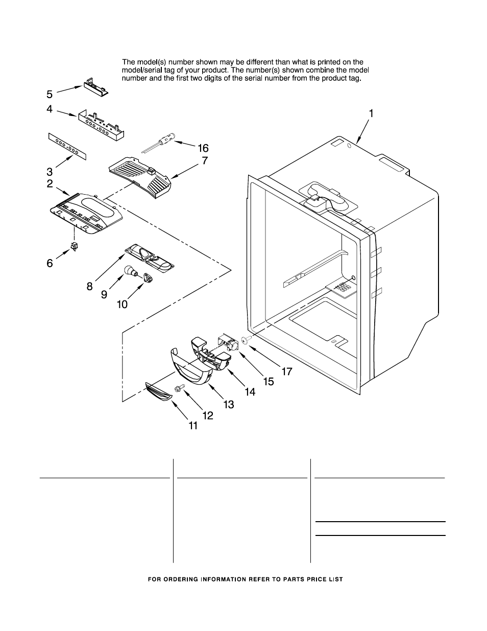 Refrigerator liner, Refrigerator liner parts | Maytag MBF2254HEQ14 User Manual | Page 6 / 15