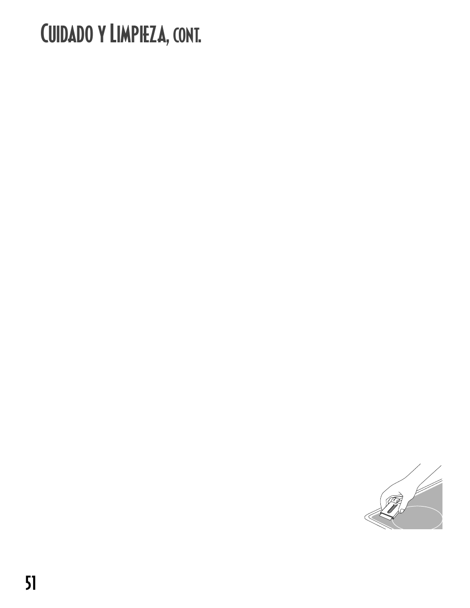 Cuidado y limpieza, Cont | Maytag GEMINITM User Manual | Page 52 / 56
