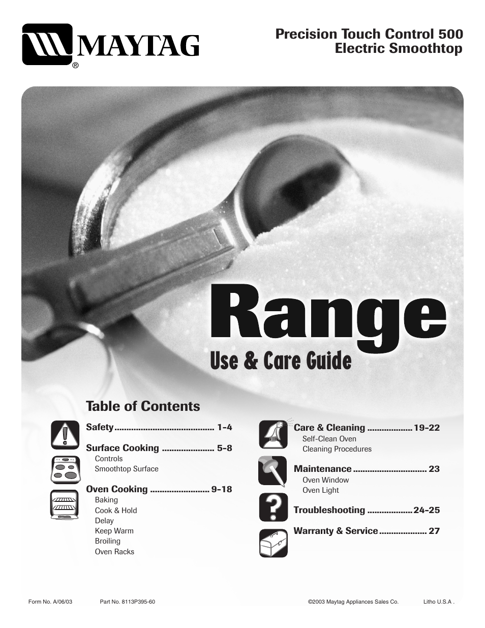Maytag AGR5735QDB User Manual | 24 pages