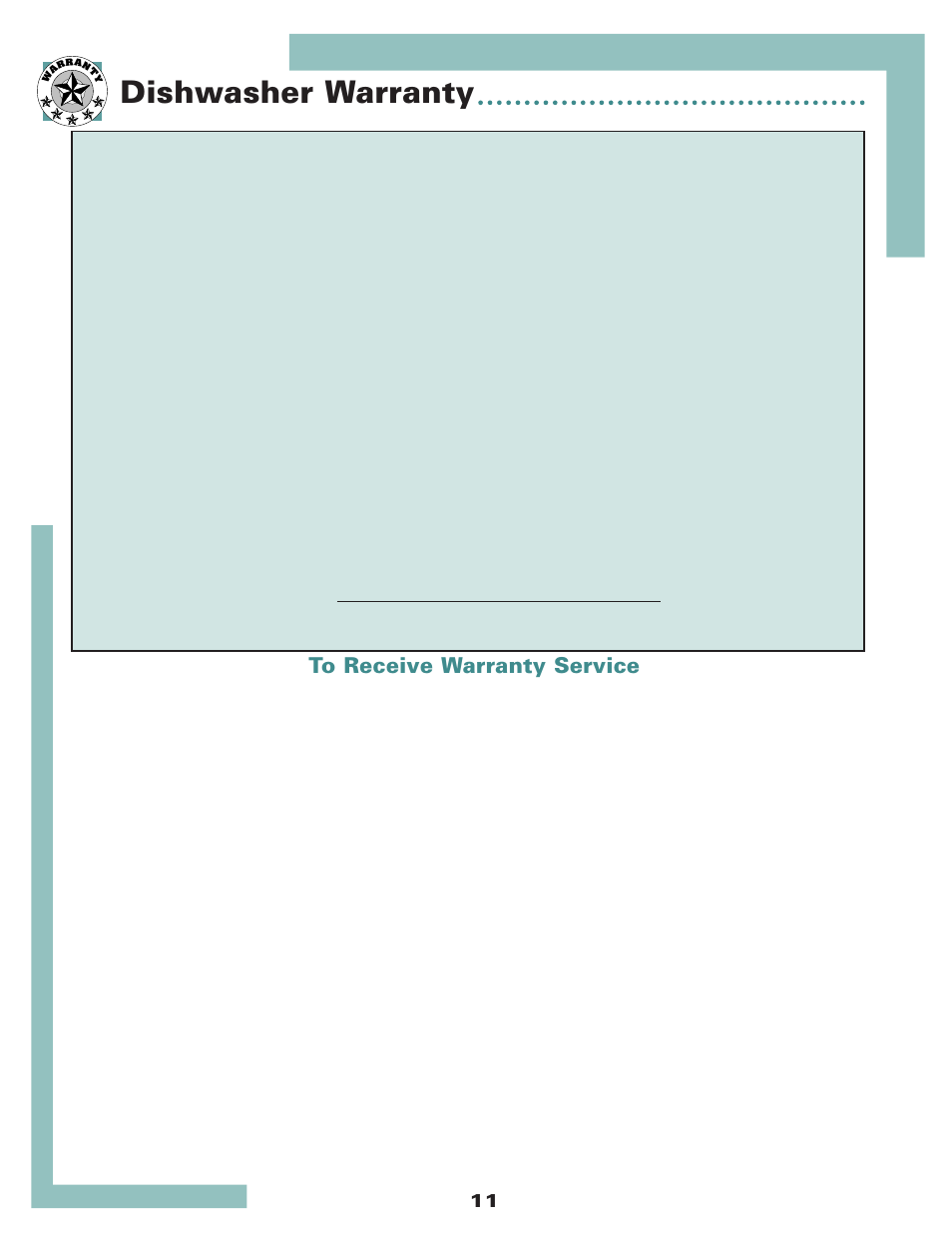 Dishwasher warranty | Maytag 6 915928 A User Manual | Page 12 / 12