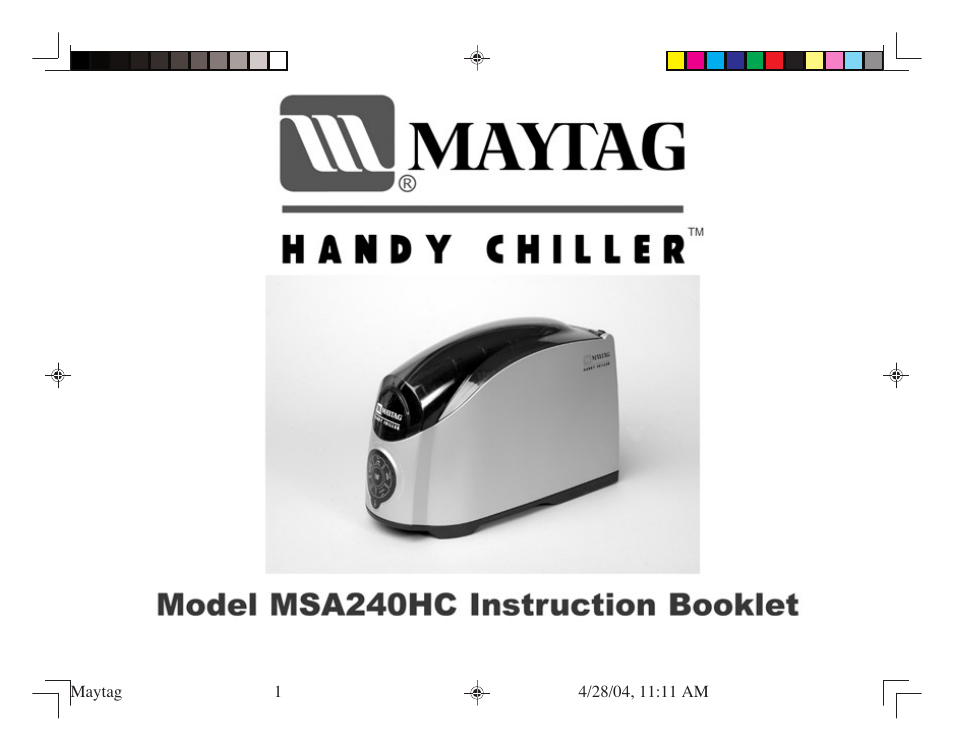 Maytag MSA240HC User Manual | 16 pages