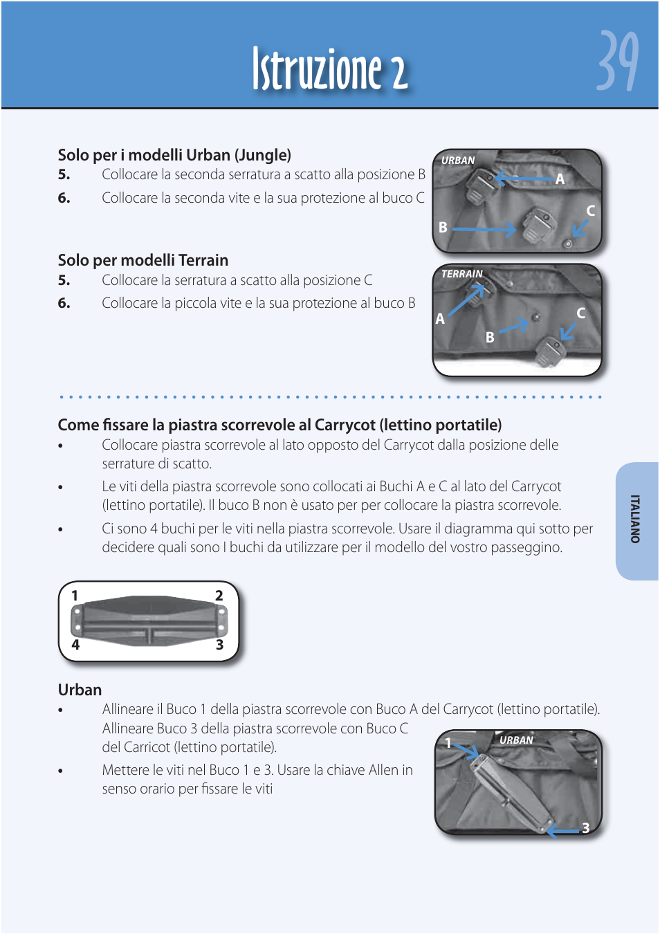 Istruzione 2 | Mountain Buggy Carrycot User Manual | Page 41 / 75