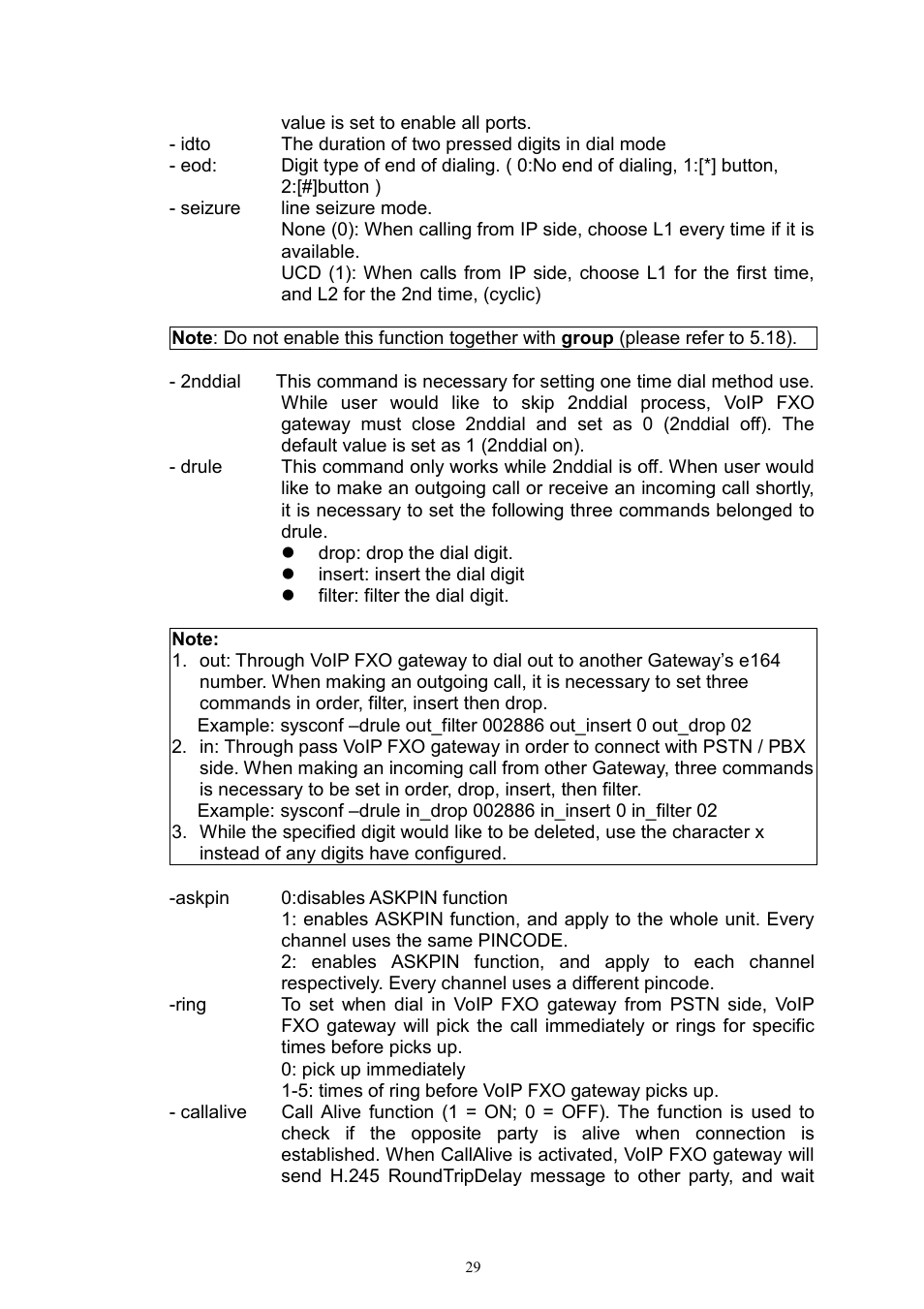 MicroNet Technology IP TELEPHONY GATEWAY SP5052 User Manual | Page 29 / 61