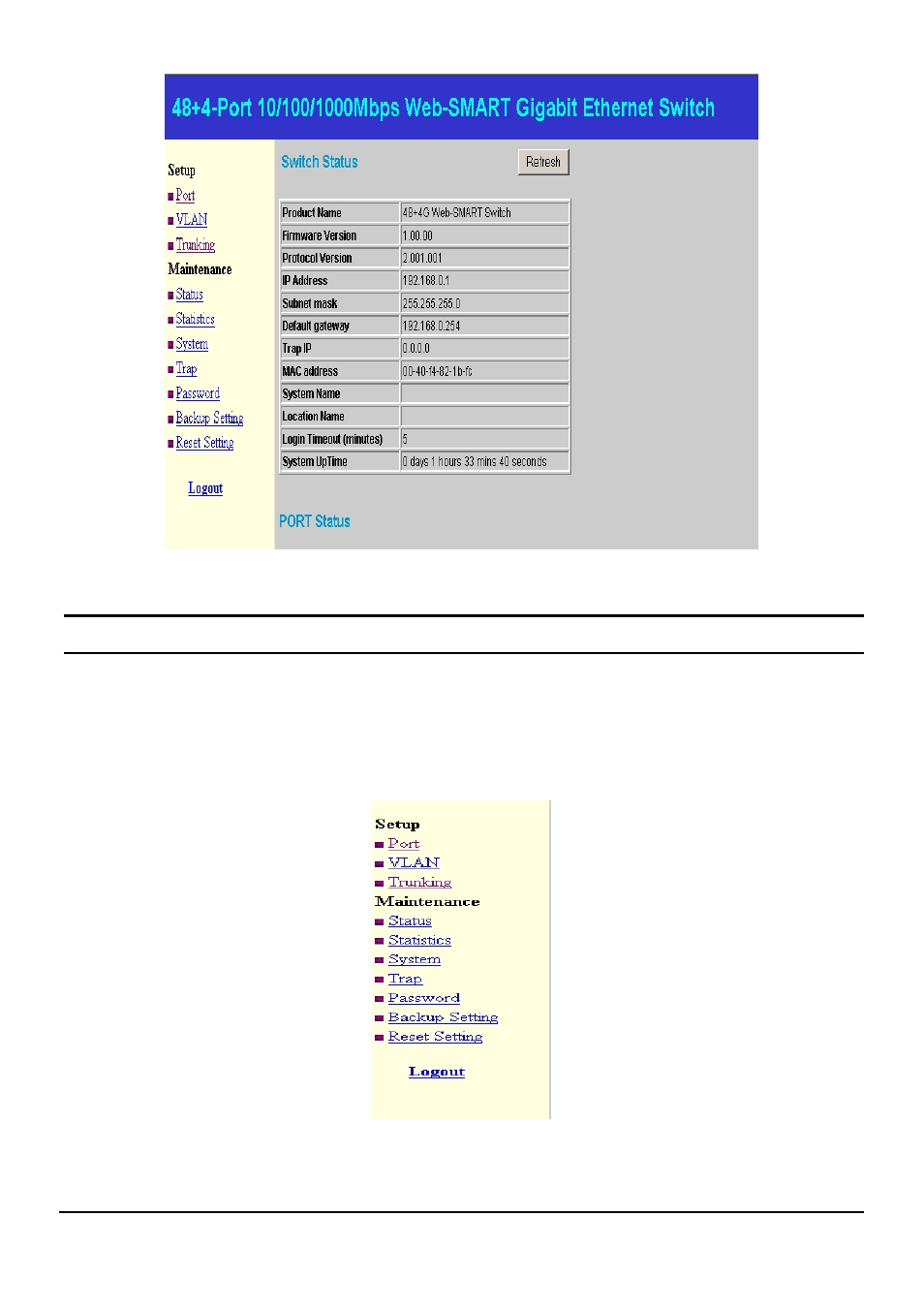 Setup menu | MicroNet Technology SP648B User Manual | Page 24 / 33