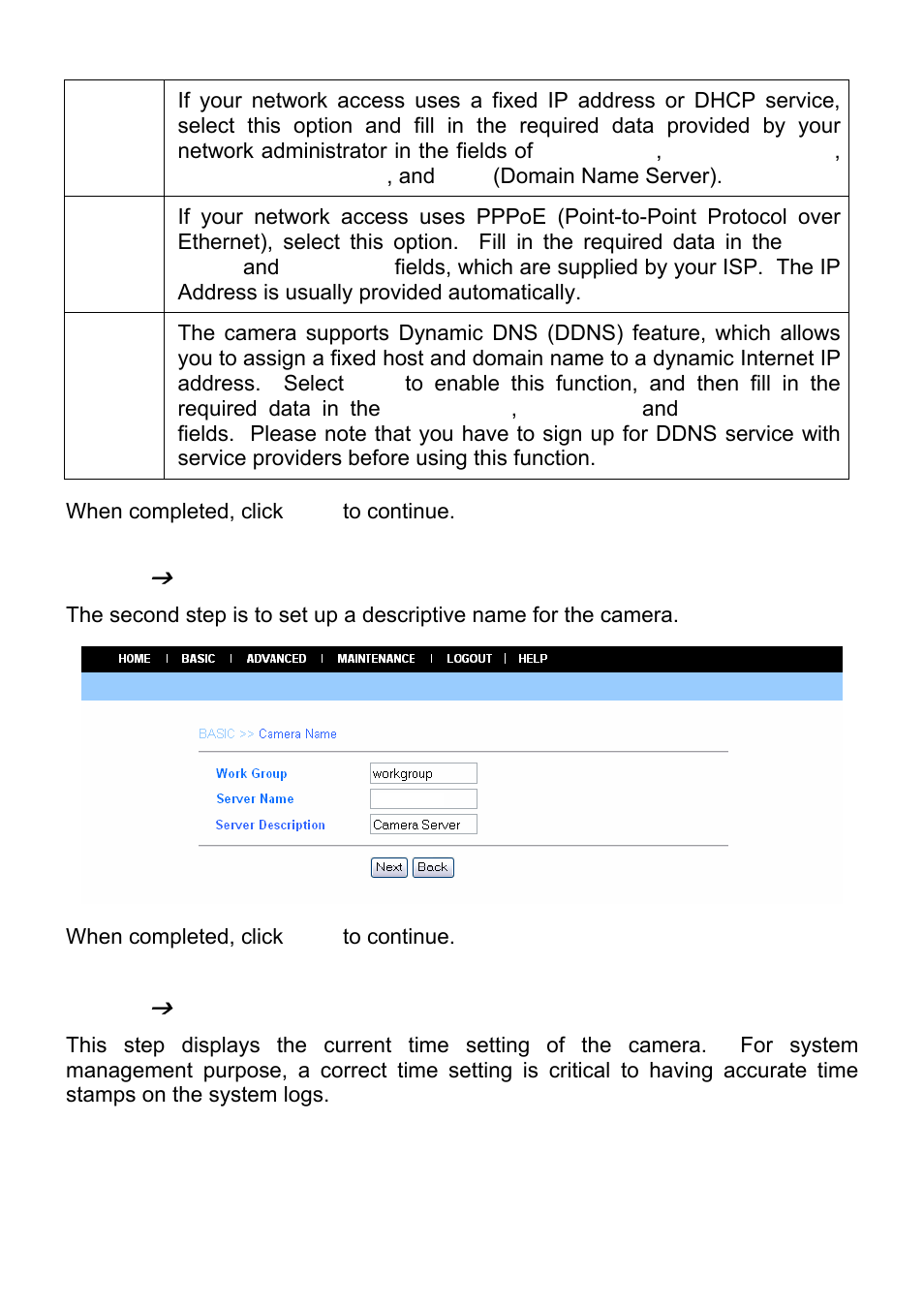 Basic, Camera name, Time zone | MicroNet Technology SP5530 User Manual | Page 19 / 67