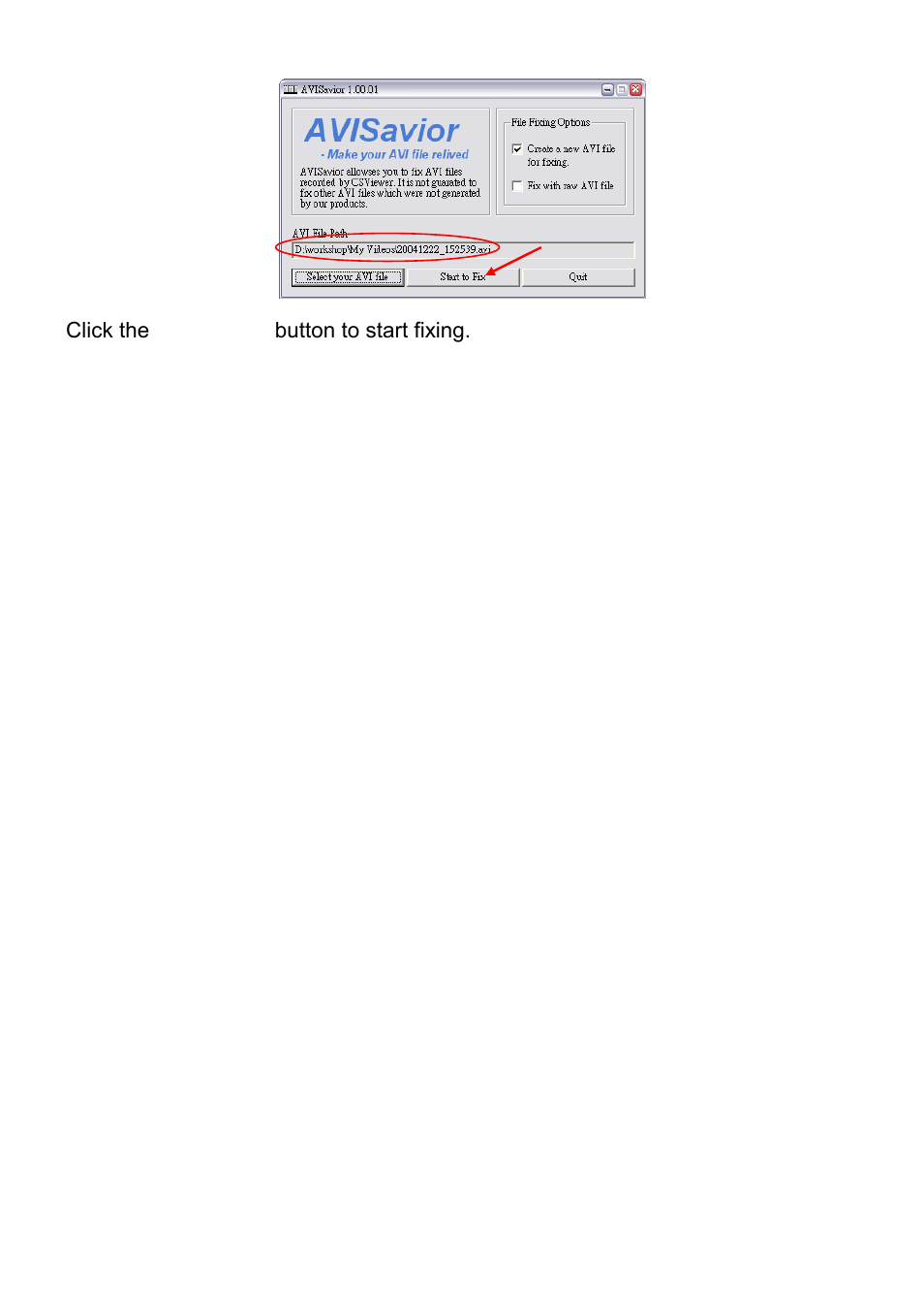 Click the start to fix button to start fixing | MicroNet Technology SP5530 User Manual | Page 39 / 67