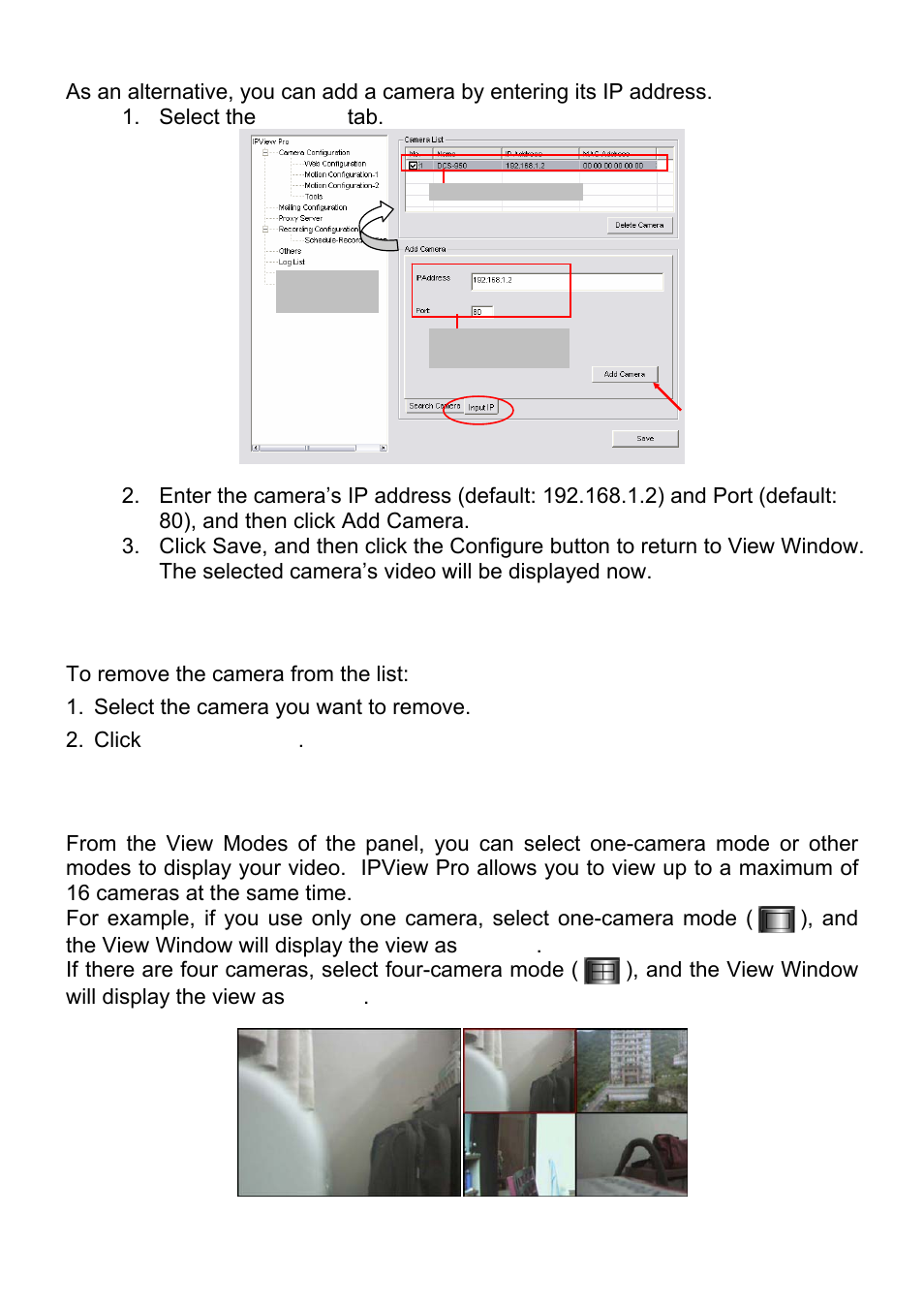 Removing a camera, Viewing a camera | MicroNet Technology SP5530 User Manual | Page 46 / 67