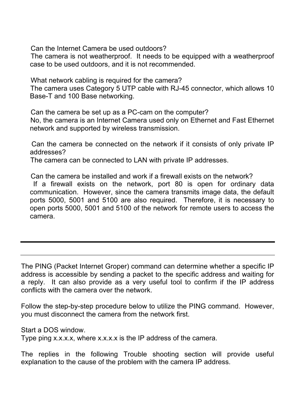 B. ping your ip address | MicroNet Technology SP5530 User Manual | Page 57 / 67