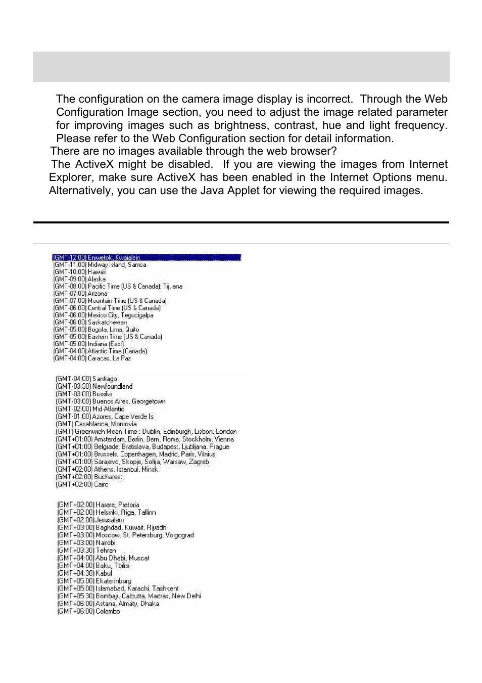 D. time zone table | MicroNet Technology SP5530 User Manual | Page 60 / 67