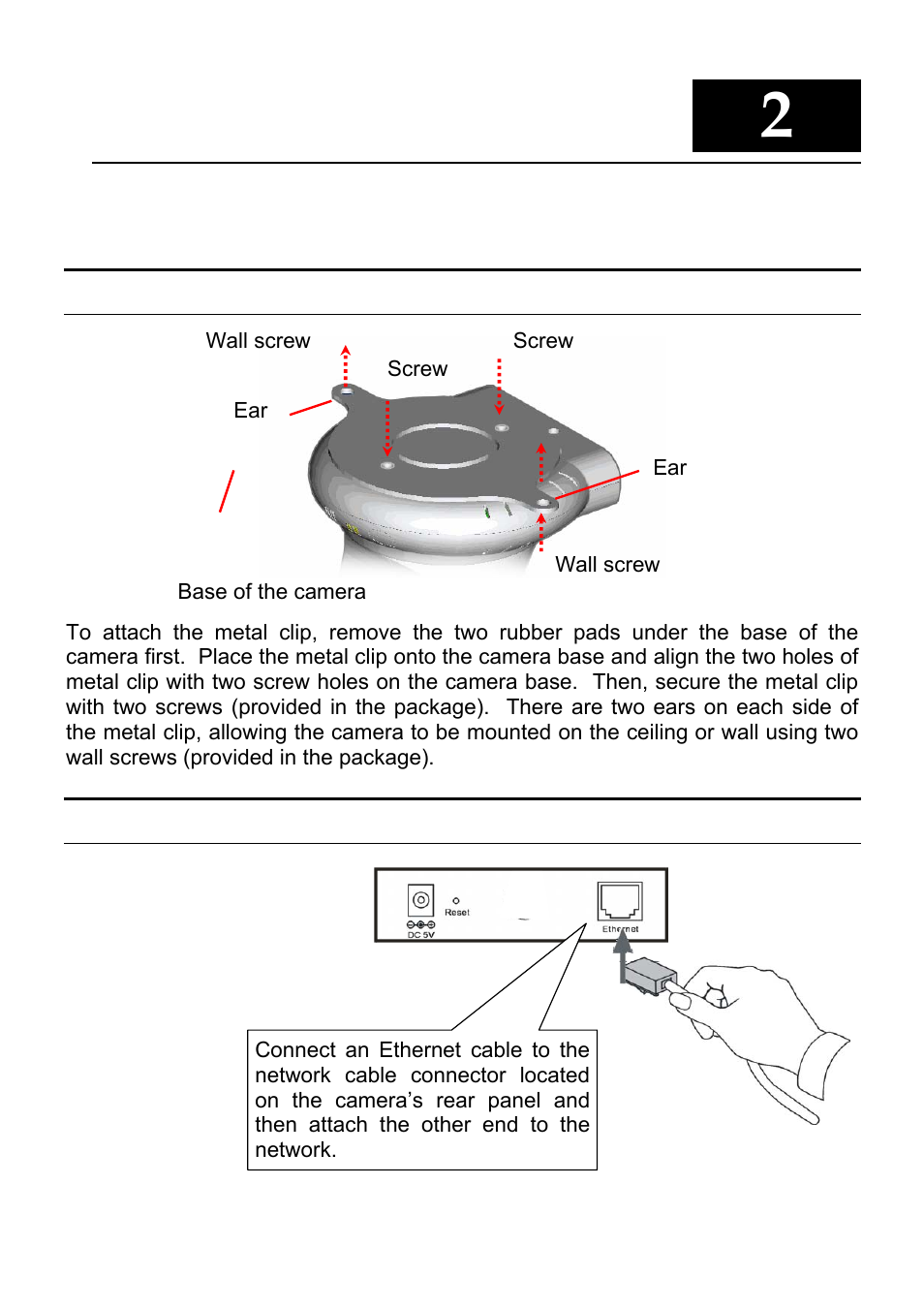 Ardware, Nstallation, Attaching the metal clip | Connecting the ethernet cable | MicroNet Technology SP5530 User Manual | Page 9 / 67