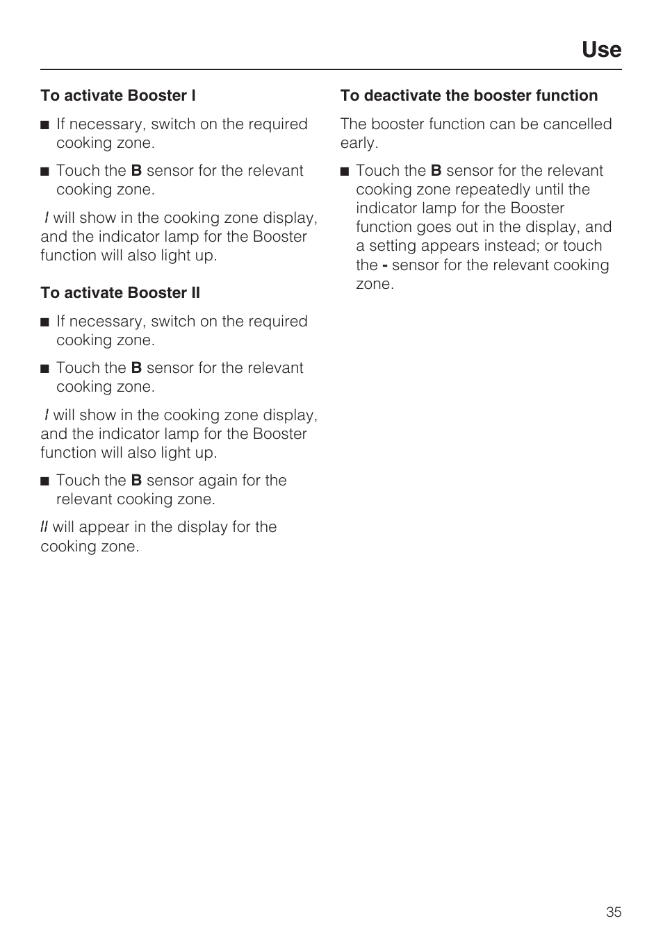 Miele KM5958 User Manual | Page 35 / 84