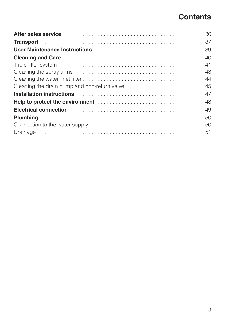 Miele G 2020 User Manual | Page 3 / 52