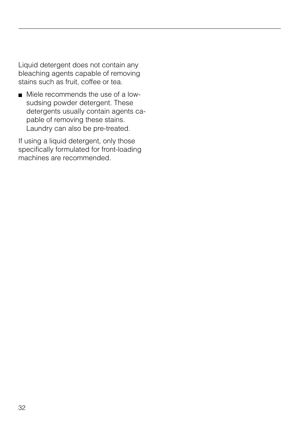 Problem solving guide | Miele NOVOTRONIC W 1903 User Manual | Page 32 / 44
