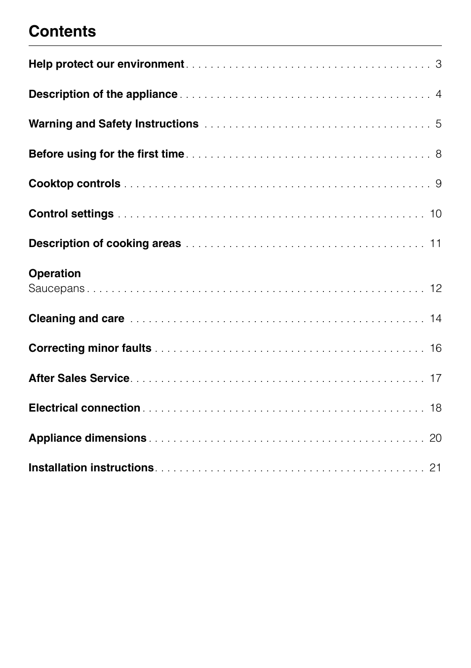 Miele KM84-2 User Manual | Page 2 / 28