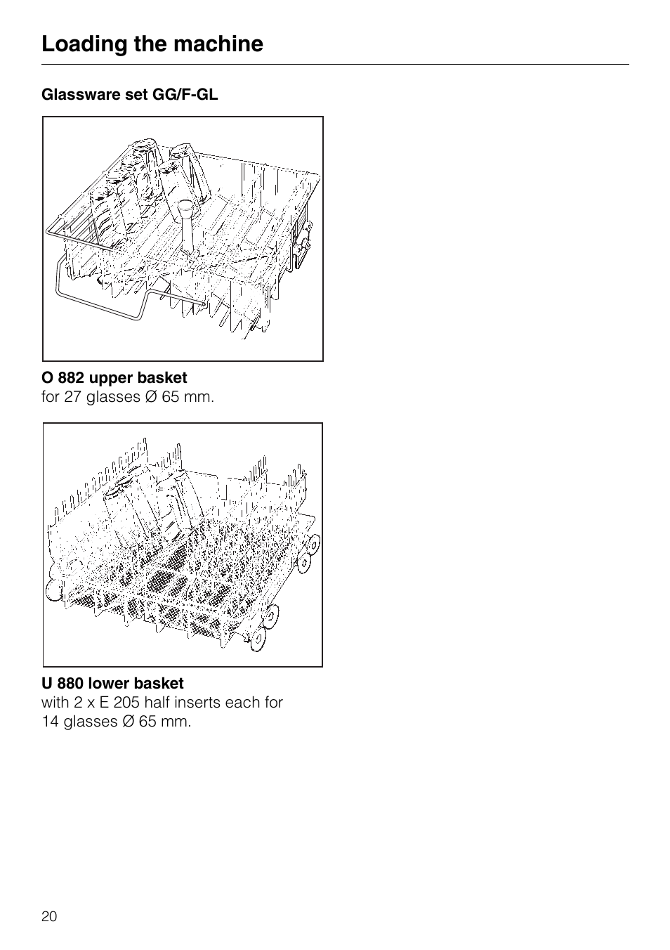 Loading the machine | Miele G7859 User Manual | Page 20 / 56