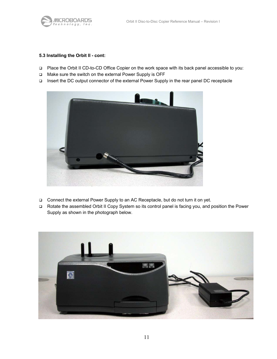 MicroBoards Technology CD Disc-to-Disc Office Copier II User Manual | Page 11 / 39