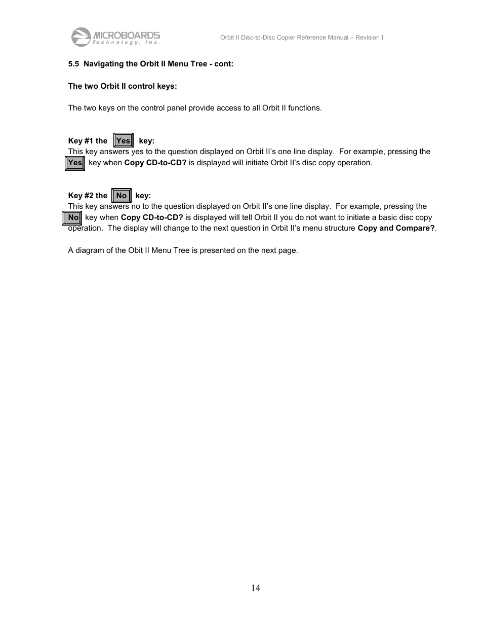 MicroBoards Technology CD Disc-to-Disc Office Copier II User Manual | Page 14 / 39