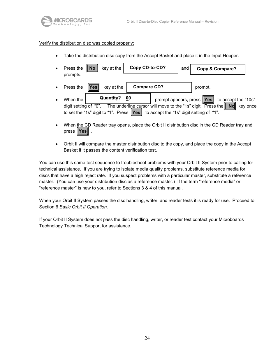 MicroBoards Technology CD Disc-to-Disc Office Copier II User Manual | Page 24 / 39