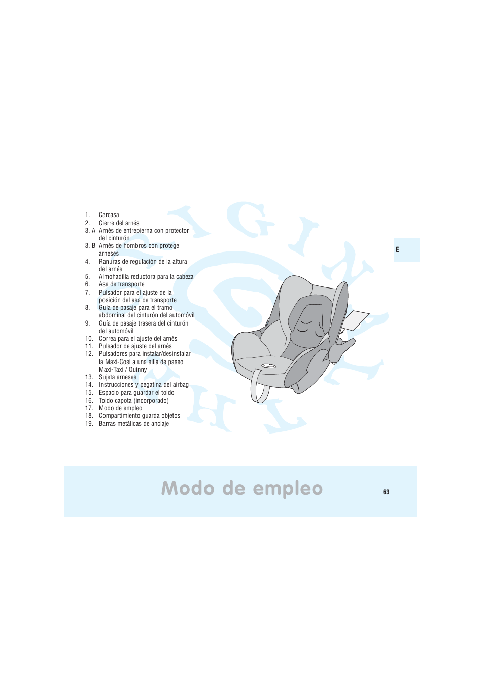 Modo de empleo | Maxi-Cosi Baby Crrier User Manual | Page 59 / 98