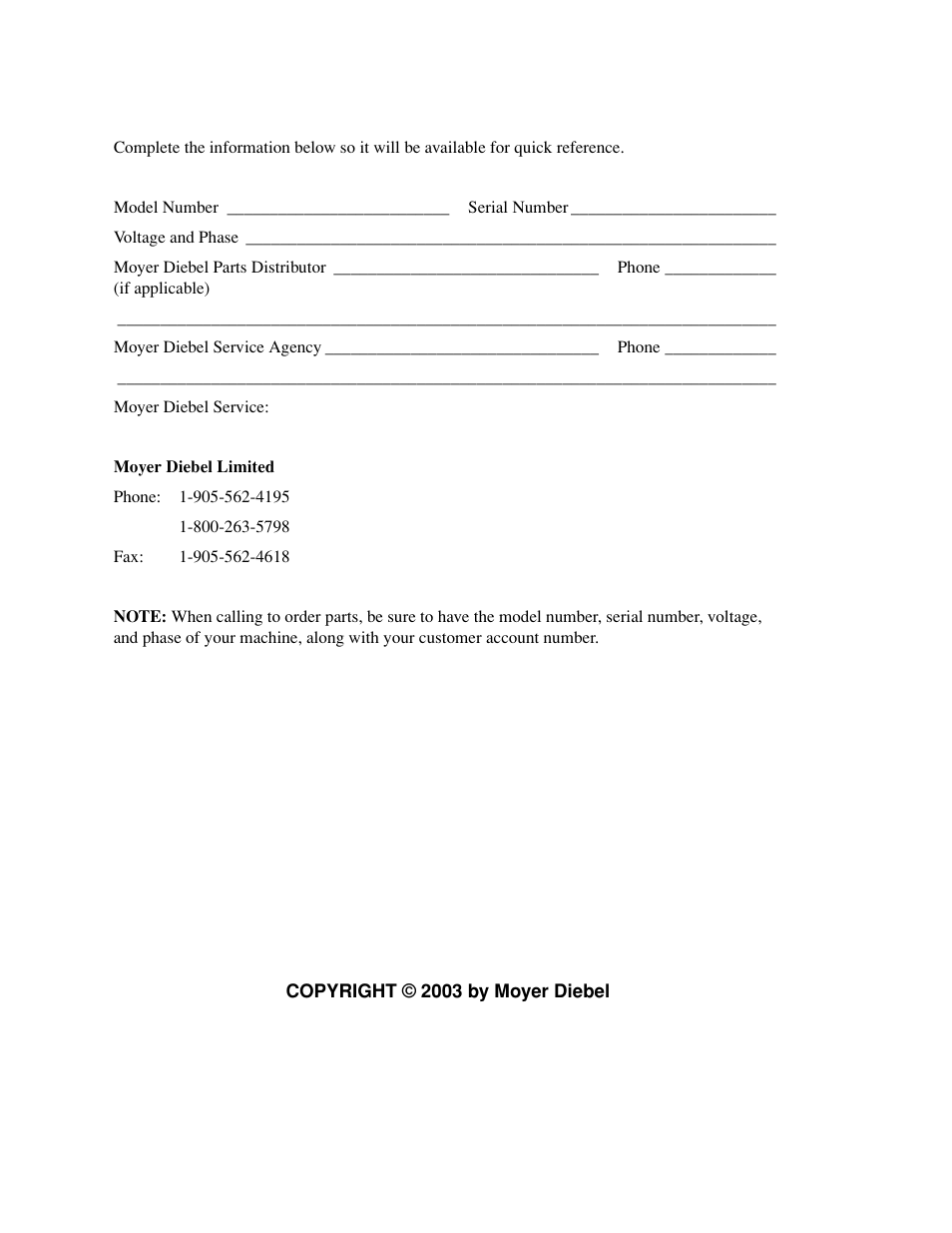 Moyer Diebel 401-HTM2 PLUS User Manual | Page 2 / 51
