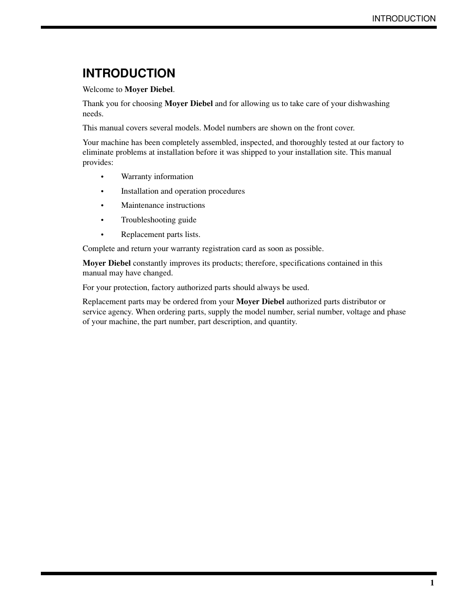 Introduction | Moyer Diebel 401-HTM2 PLUS User Manual | Page 7 / 51