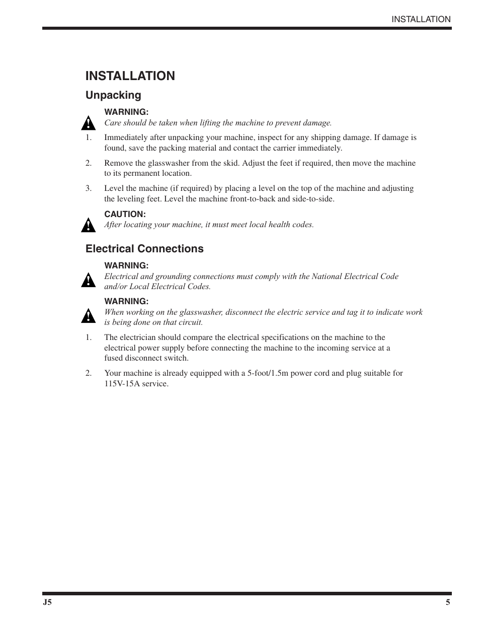 Installation | Moyer Diebel MD18-1 User Manual | Page 11 / 44