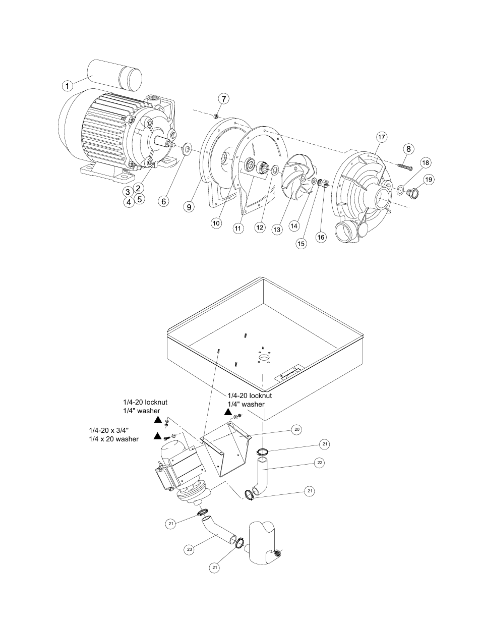Service replacement parts wash pump/motor assembly | Moyer Diebel MD1000HT User Manual | Page 51 / 80