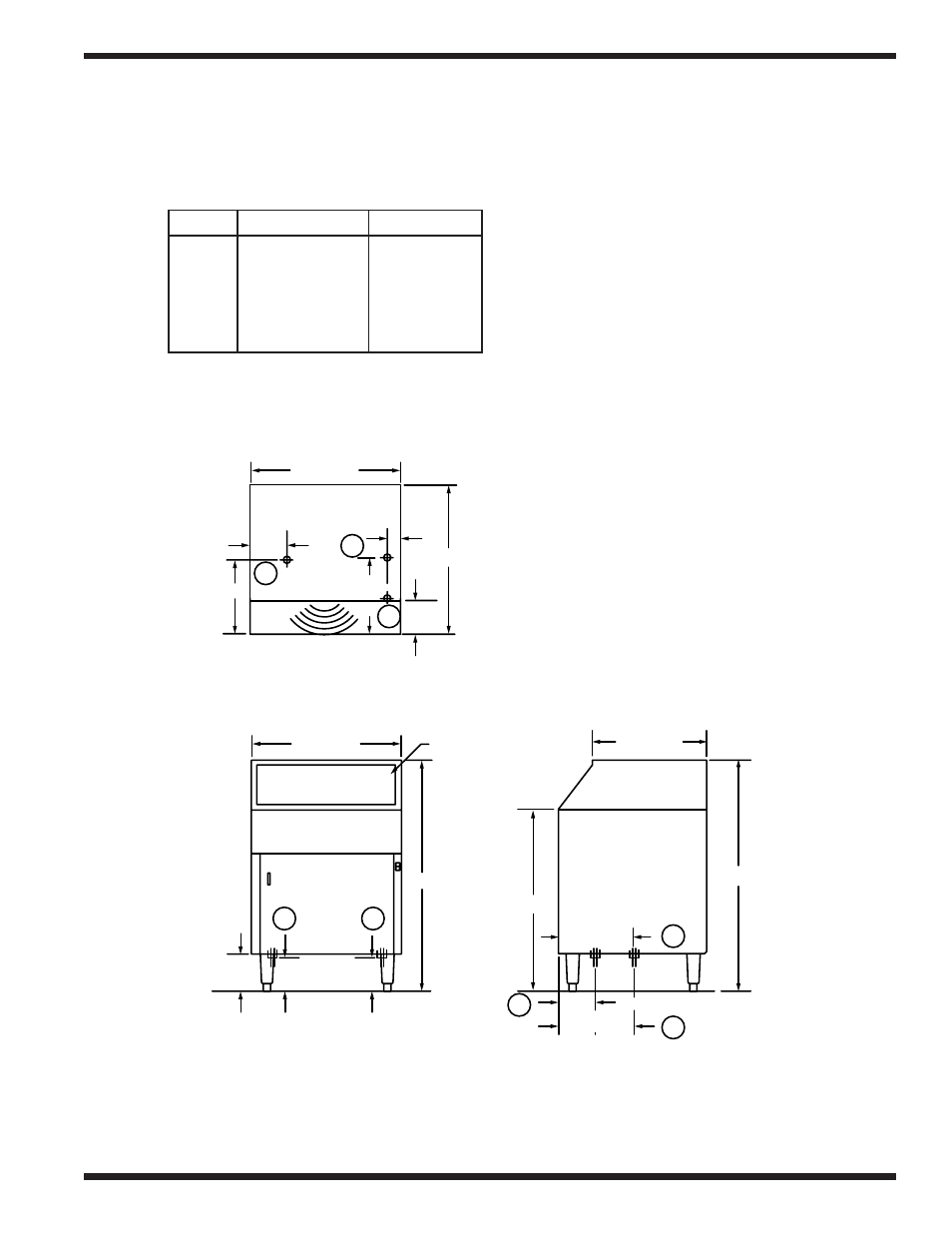 Installation (cont’d), Measurements, Utility locations | Moyer Diebel DF1-M6 User Manual | Page 9 / 46