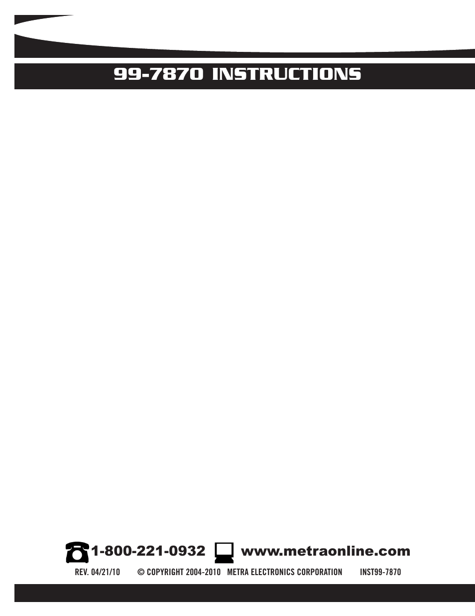 7870 instructions | Metra Electronics HONDA RIDGELINE 99-7870G User Manual | Page 8 / 8