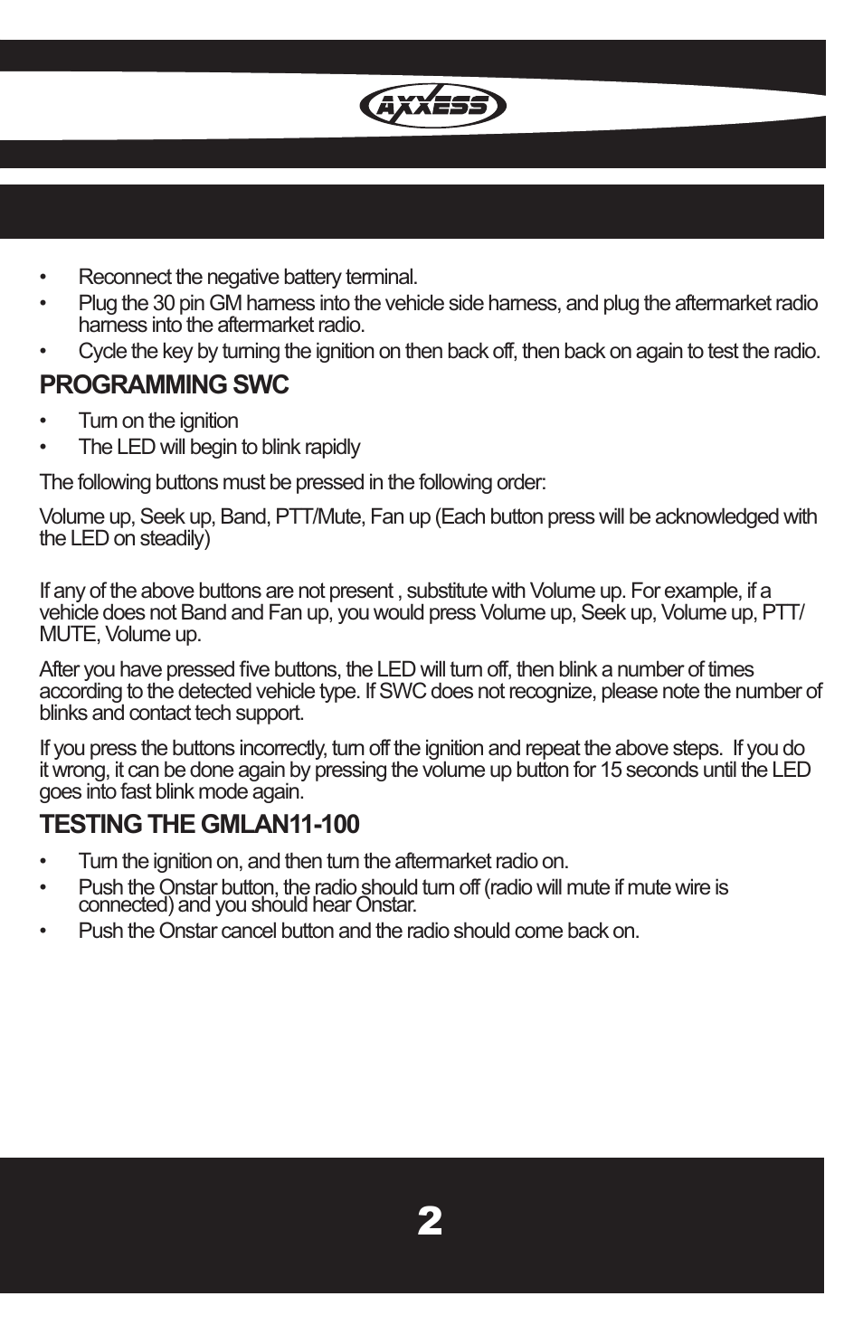 Metra Electronics GMLAN11-100 User Manual | Page 5 / 8