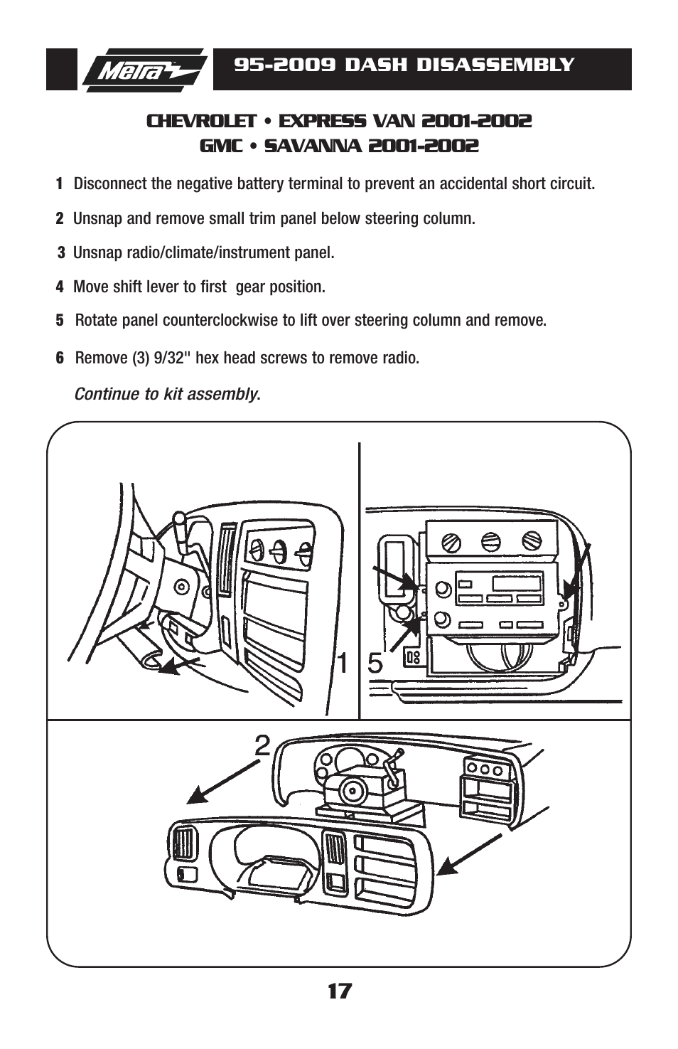 Metra Electronics 95-2009 User Manual | Page 17 / 52